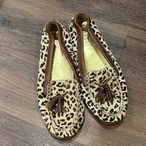 Leopard Sperry Loafers
